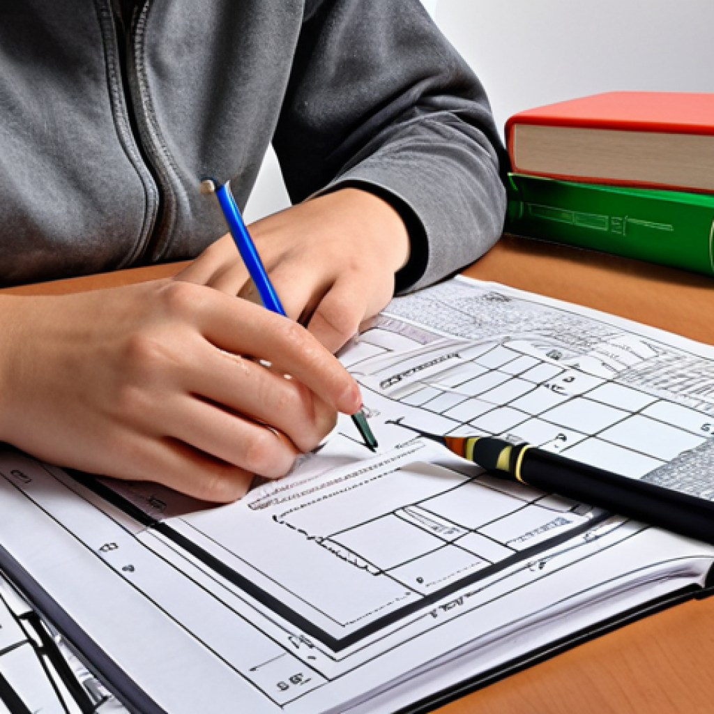 **Image Prompt:** A student diligently studying waste management engineering textbooks and notes, highlighting key formulas with a focused expression, surrounded by diagrams and study materials.