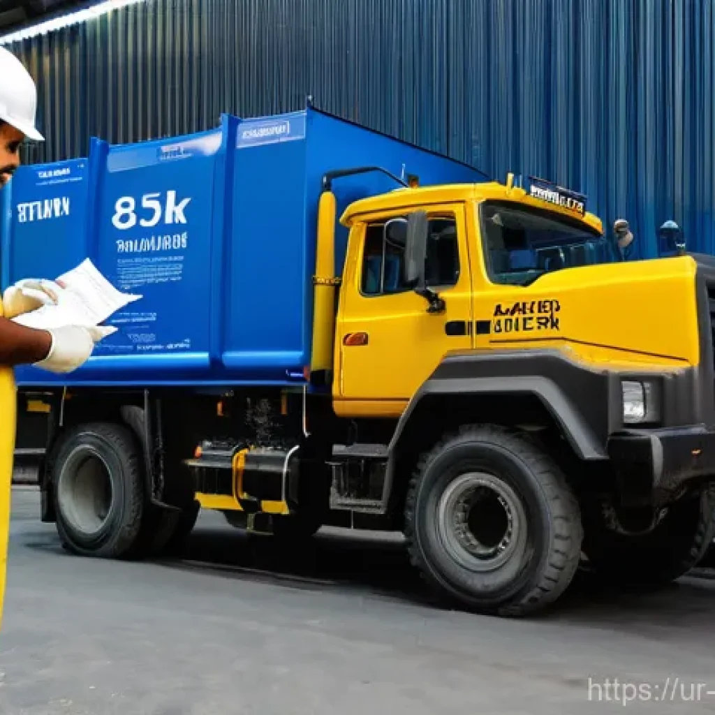 폐기물처리 설비운영 방법 - **Prompt:** A focused and experienced Pakistani waste management operator, dressed in clean, bright ...